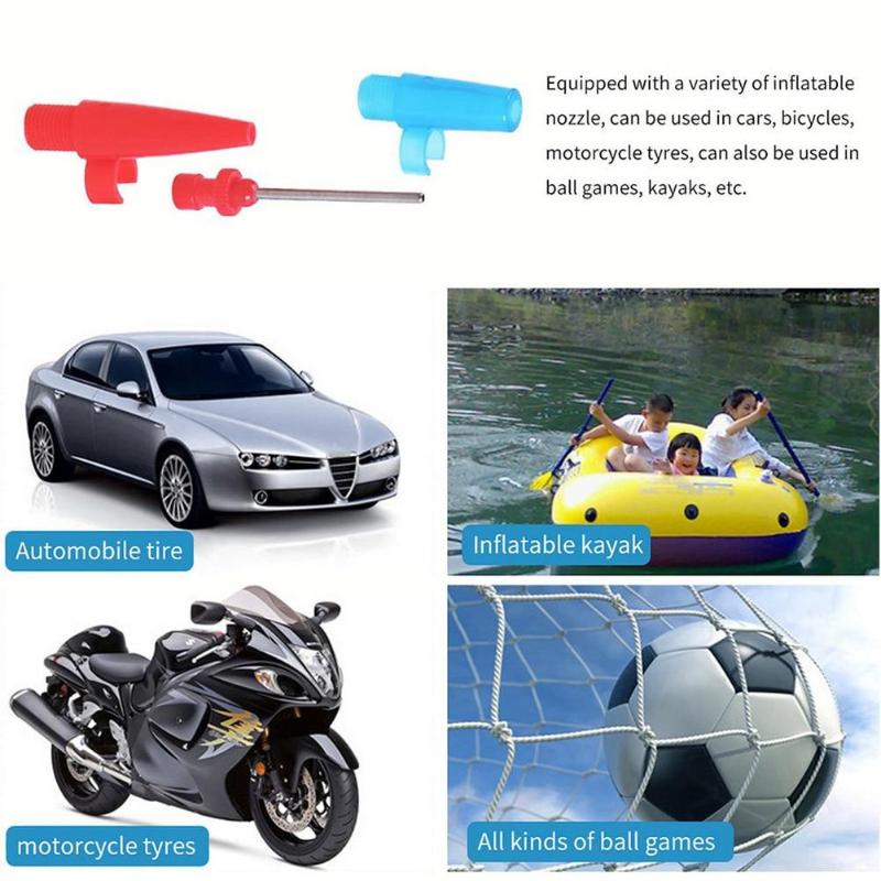 1pcs Tire Inflator, Portable Air Compressor, Tire Air Pump, for Car Motorcycle Bike, Tire Inflator with Pressure Gauge