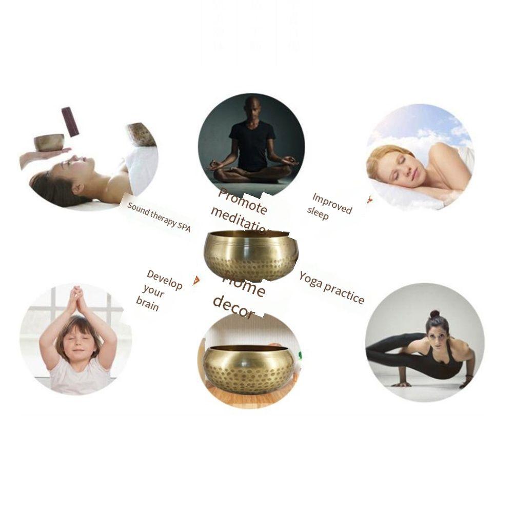 Buddha Tibetan Singing Bowl Set Multi-size Tibet Buddha Sound Bowl Metal Sound Bowl  Yoga