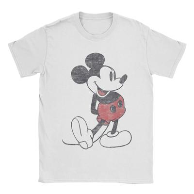 Streetwear T Shirt Mickey Friends Mickey Mouse Vintage Portrait Cotton T-Shirts Hippie Tshirt for Male Summer Short Sleeve Tops