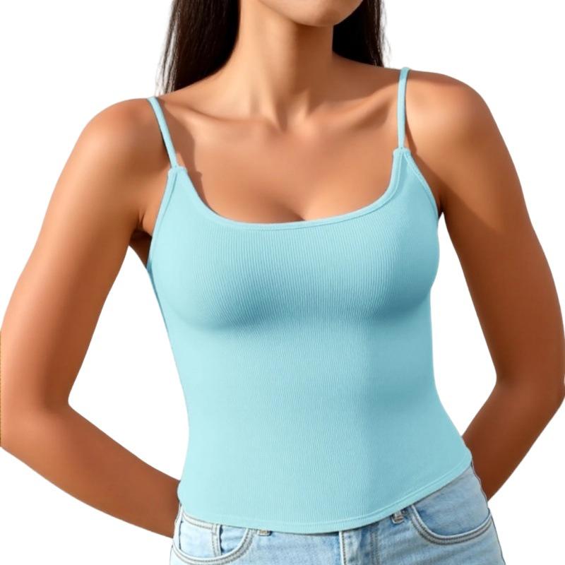 

Женская приталенная майка: Европейский и американский стиль, повседневная необходимость Extra Large синий