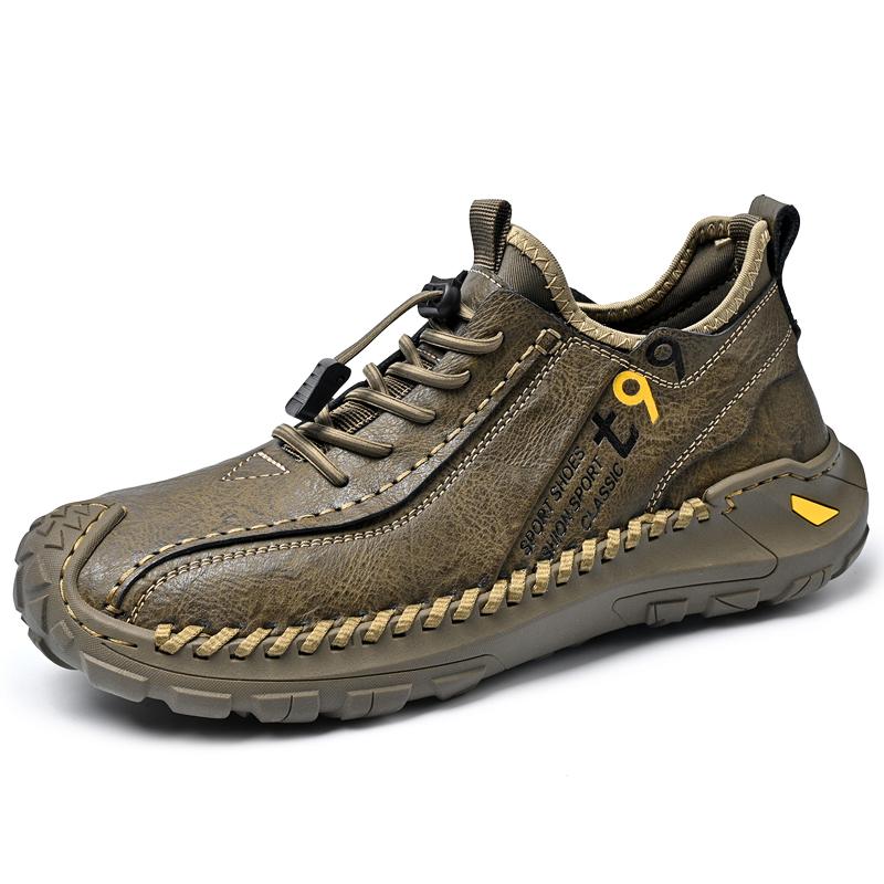 Men's Casual Shoes Versatile Genuine Leather Male Sports Shoes Leisure Soft Soles Sneakers Outdoor Men Treking Footwear Trainers