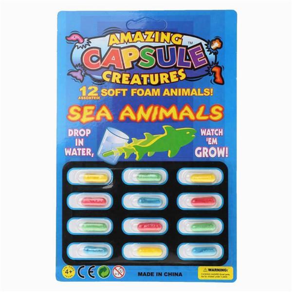 Magic Grow Capsules Baby Cognition Toys vzdělávací hračka větší ve vodě náhodné barvy