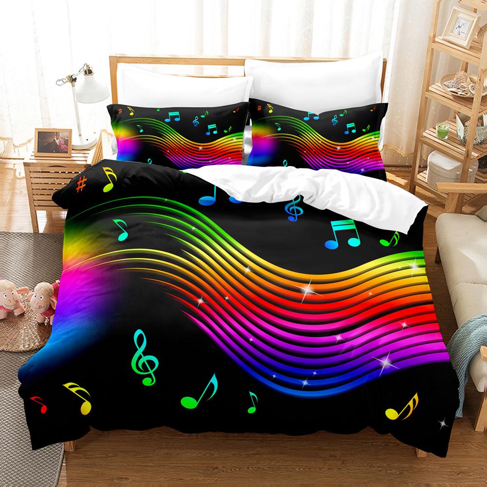 

Модная технология печати, 3D цифровая печать, постельное белье, пододеяльники, наволочки, комплекты из трех предметов quilt cover 90 * 190 pillowcase 50 * 75 * 1