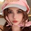 Letter Strap Headscarf Hat Fashionable Versatile Baseball Cap