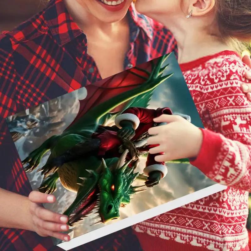 2024 New Christmas Advent Calendar Xmas Countdown Calendars,24 Day of Surprise Dinosaur Figurine Decor Christmas Collectible Set