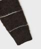Belier Brushed Tom Cardigan - Brown Stripe