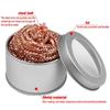 Desoldering Cleaning Ball Soldering Iron Mesh Filter Cleaning Nozzle Tip Copper Wire Cleaner Ball Metal Dross Box Clean Ball