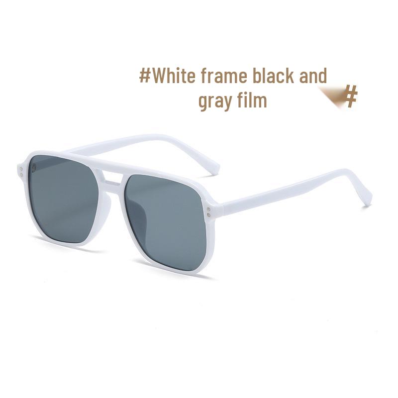 Trendy Retro Double Bridge UV Protection Sunglasses for Men & Women