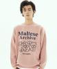 WAIKEI Maltese Archive Line Graphic Knit Pink