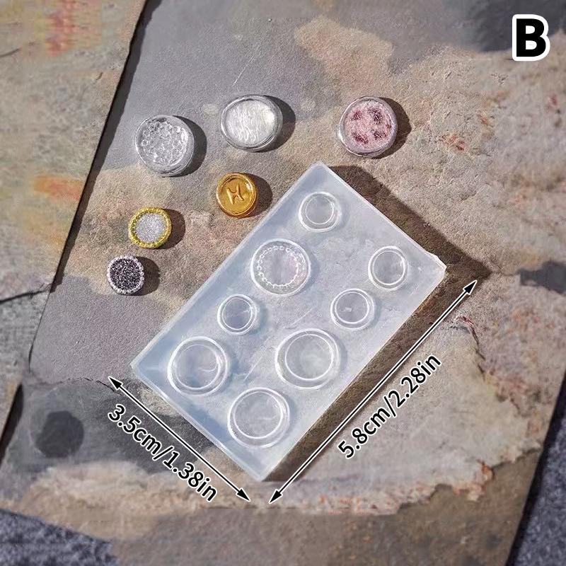 

Кнопка 3D Акриловая Форма Украшения для Нейл-арта DIY Дизайн Силиконовая Форма для Ногтей Шаблоны для Лепки Маникюр