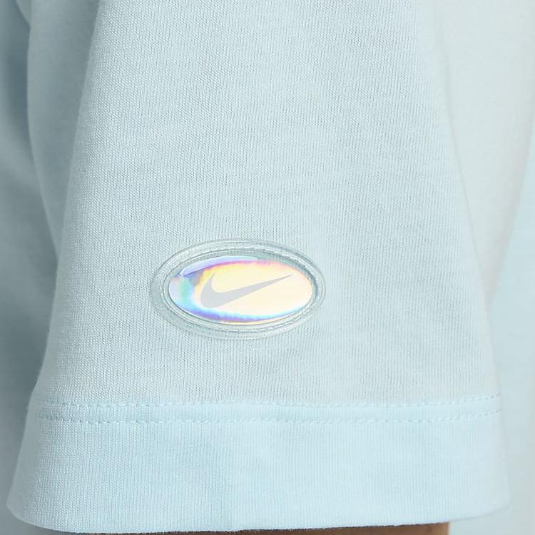 Nike Sportswear Logo Print Breathable Outdoor Casual Sports Crew Neck Short Sleeve T-Shirt Men T-Shirts Glacier-Blue FV3746-474