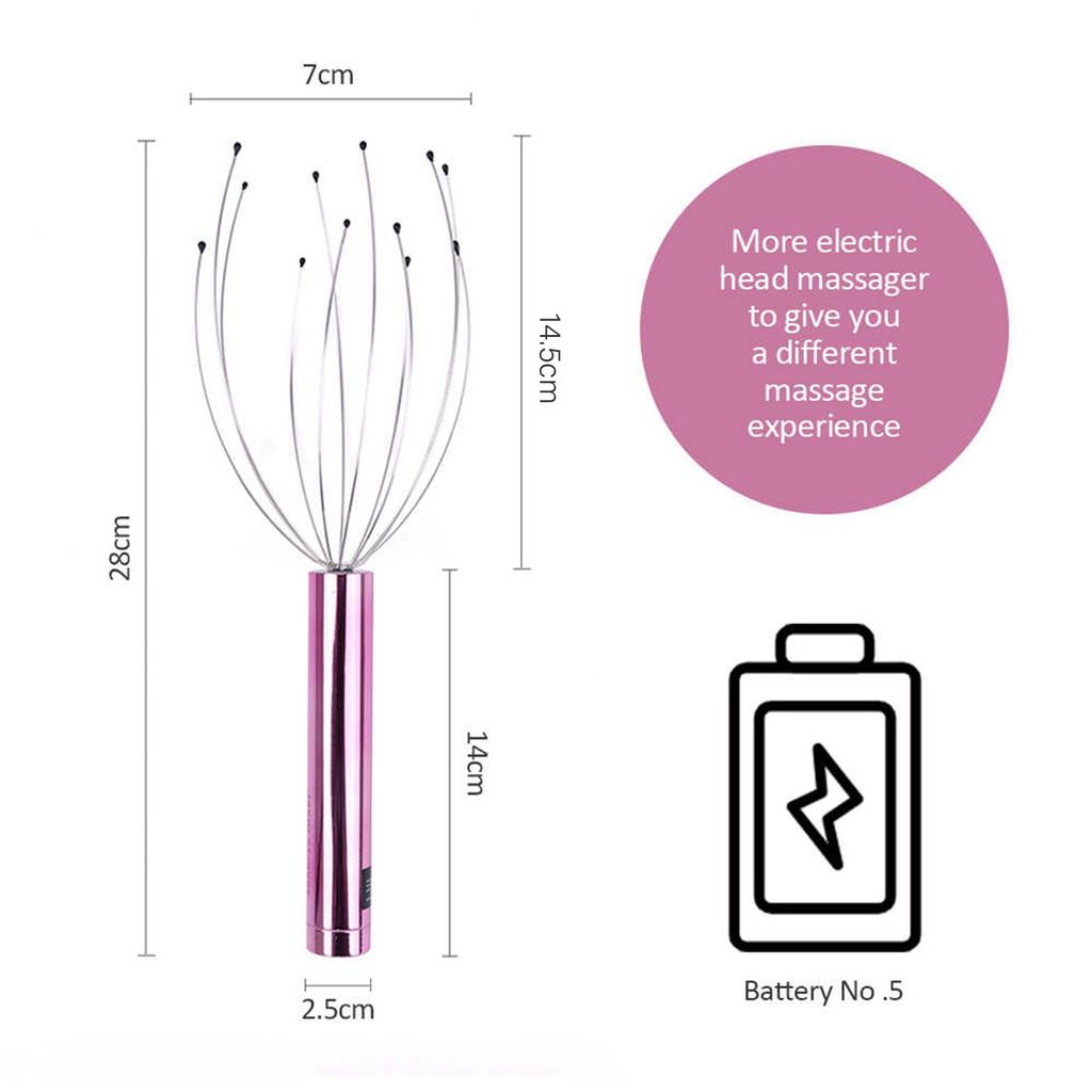 Electric Scalp Massager Portable Head Scratcher Massager Handheld Scratcher for Head Relaxing Scalp Massage Tools
