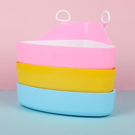 Small Pet Toilet Detachable Triangular Hollow Rabbit Litter Box for Ferrets Hamsters Cats Guinea Pig
