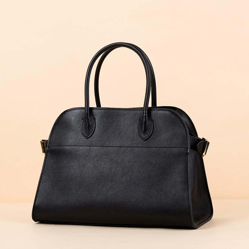 

Top Layer Tree Paste Vegetable Tanned Cowhide Row Home Tote Bag Versatile Leather Handbag Women s Crossbody Shoulder Bottom width: 32, height: 22, thickness: 17.5CM чёрный