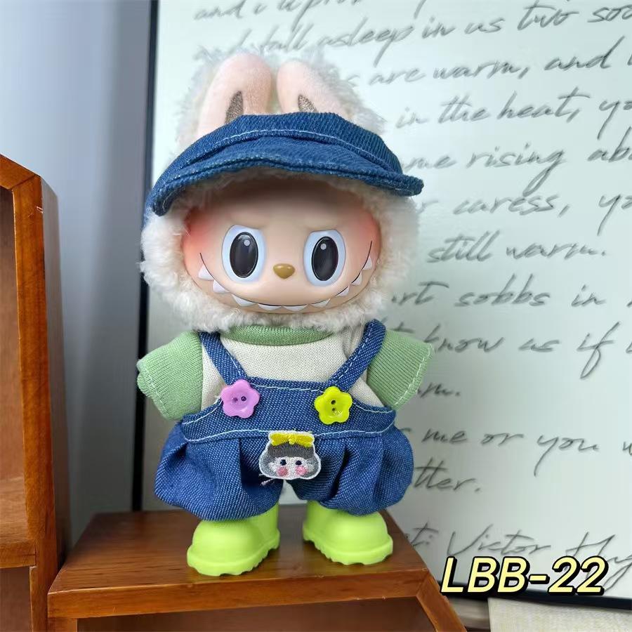 17cm Labubu Clothes Accessories First Generation Second Generation Doll Replacement Clothes Children's Toys Birthday Gift