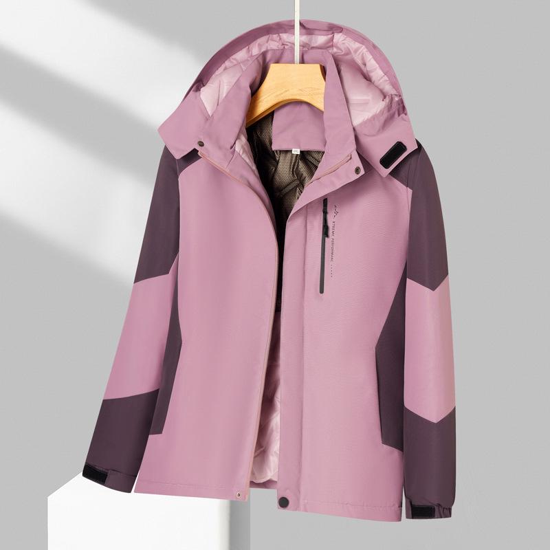 Autumn and Winter Windproof Jacket Women's Graphene Inner Thickened Cotton-padded Jacket Cold-proof Jacket Outdoor Sports Mountaineering 