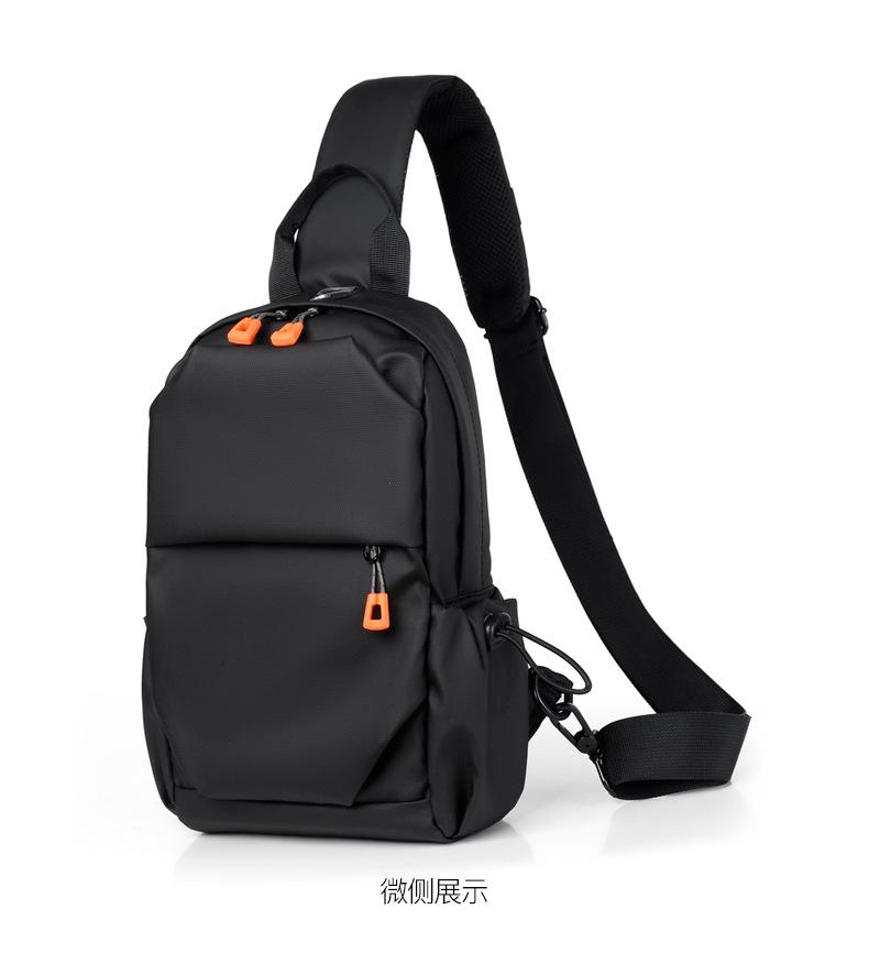 

2025 Мужской рюкзак через плечо, мужская модная сумка через плечо, повседневная нагрудная сумка чёрный