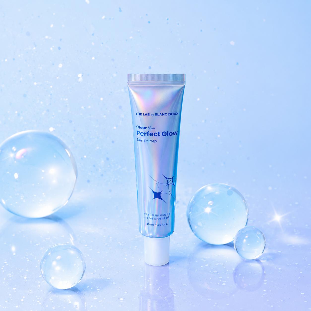 The Lab by Blanc Doux Clear Hyal Skin Texture Glow Skin Fit Prep 40ml – Hydrating Makeup Primer & Skin Prep Essence
