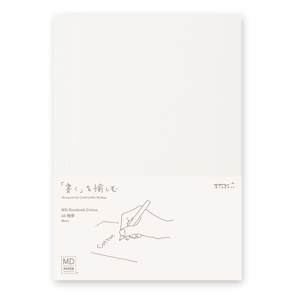 

Midori Notebook MD Notebook Cotton A5 Blank 15348006
