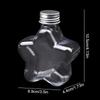 200 ml Niedliche Stern Plastikflasche Klar Milchtee Kaffeeflasche Transparent Trinkflasche Wasserbecher Saftgetränkeflaschen