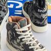 Men’s Sports Shoes High Top Casual Shoes Camouflage Printing Skateboard Sneakers for Students Over Sized