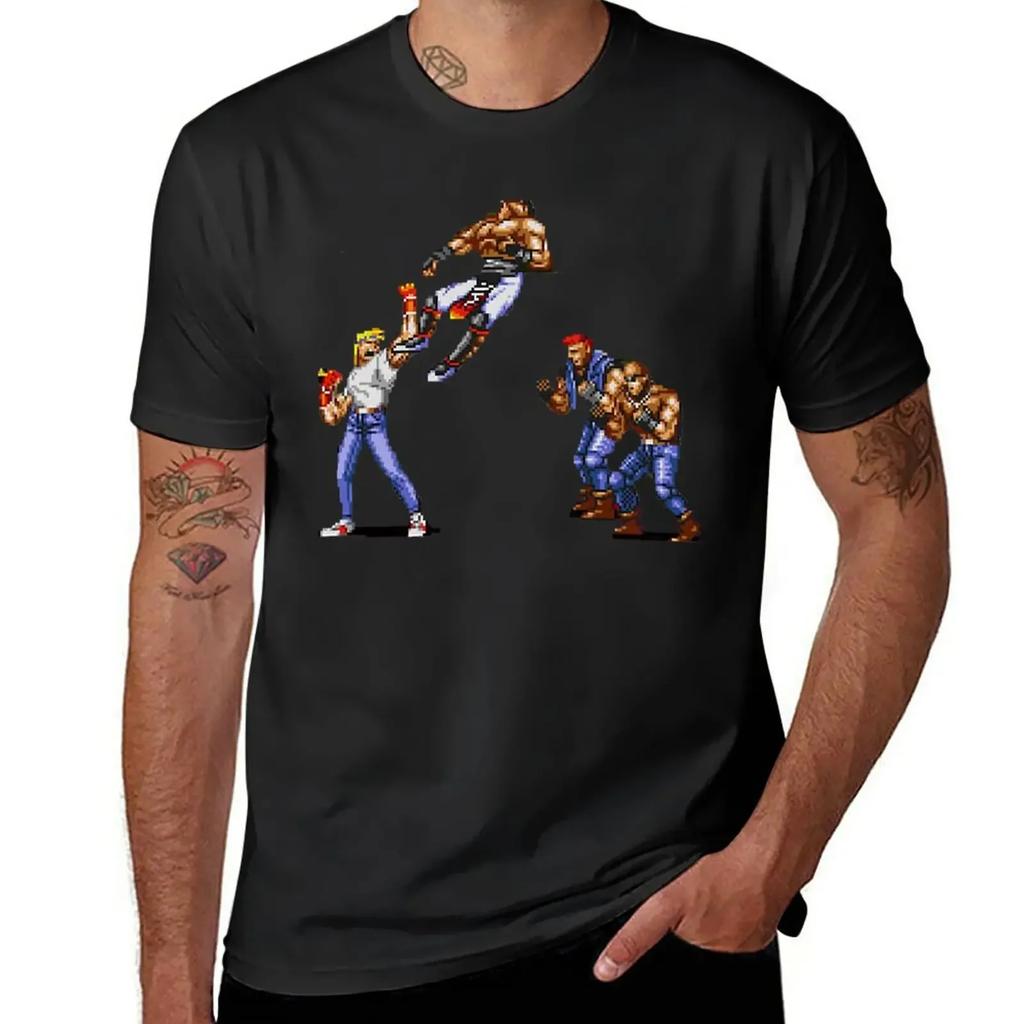 Streets of Rage - T-Shirt Axel vestiti estetici vestiti anime t-shirt pesanti da uomo