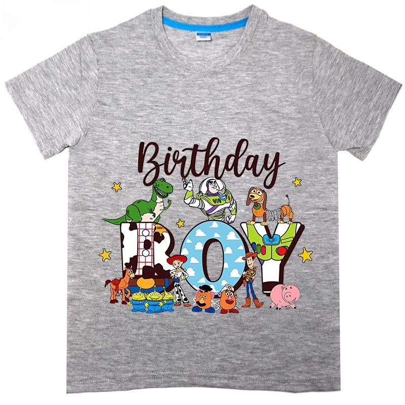 Toy Story Printed Summer TShirt Boys and Girls Cotton Short Sleeve Cartoon Top 2025 New Fashion Street Trend Unisex