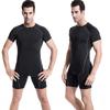 IELGY Fitness Quick-drying Running Stretch Multi-color Optional Black Tight Training Short-sleeved T-shirt Men