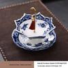 Blue & White Porcelain Umbrella Tea Strainer - Creative Tea/Coffee Filter & Ornament