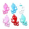 10pcs 28x15mm Enamel Octopus Charms Pendant Stainless Steel DIY Jewelry Making Accessories Findings for Necklace Earrings