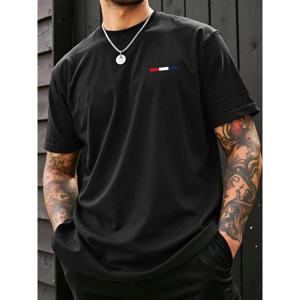 Summer short-sleeve printed T-shirt—a classic, basic style that’s loose-fitting and soft, perfect for workouts, sports, commuting, and everyday wear.