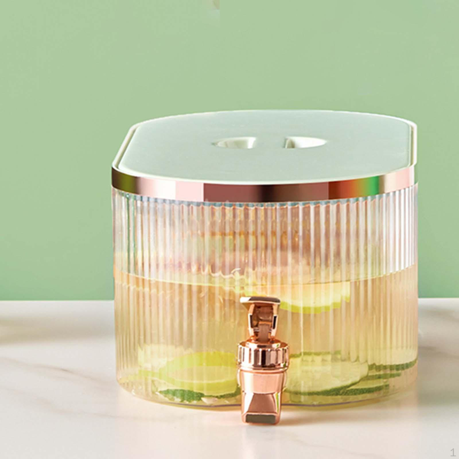 

Холодный чайник емкостью 5,3 л с краном, небьющийся кувшин для напитков, ведро для домашнего холодильника светло-зеленый