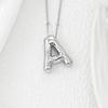Smooth Chunky Bubble Initial letter Pendant Necklace Women Personality Jewelry Gold Balloon 26 Letter Necklaces