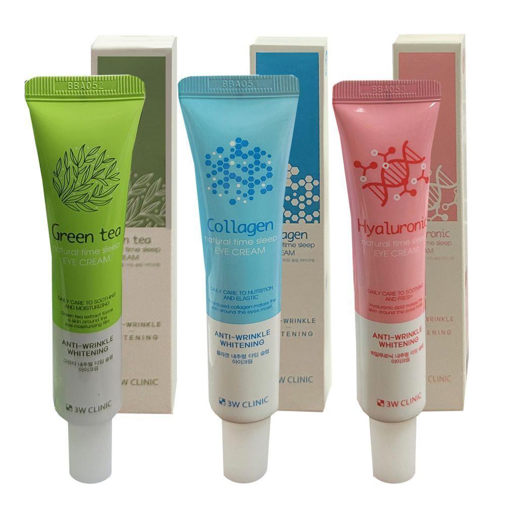 3w Clinic OALCGLZP Natural Time Sleep Eye Cream 40ml Green Tea Collagen green tea