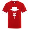 Summer Mens  Knit TShirt Top Quality 100 Cotton Breaking Bad Print For Men Oneck Cool Casual Loose Hip Hop Male Tee Top