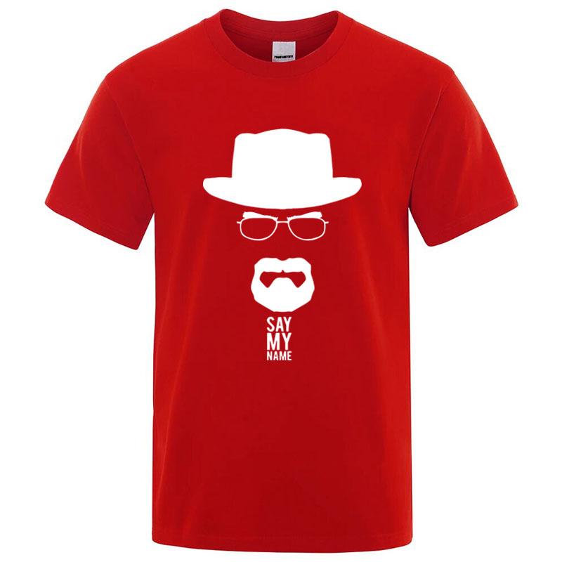 Summer Mens Knit TShirt Top Quality 100 Cotton Breaking Bad Print For Men Oneck Cool Casual Loose Hip Hop Male Tee Top