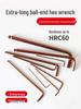 S2 Extended Ball Head Hex Key Wrench, High Strength Hardened 5mm/4mm Hexagonal Tool