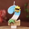 Ocean Beach Number Birthday Candle Cake Party Decoration Birthday 1st Birthday Handmade Candle 0-9