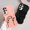 Cool Line People Soft Phone Cover Case for Samsung Galaxy S22 Ultra S24 S20 FE S21 S25 S23 Plus A25 A26 A34 A54 A35 A55 A24 A36