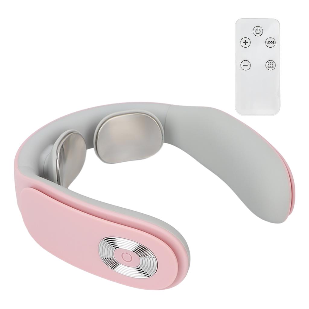 Electric Neck Massager Cordless USB Rechargeable Hot Compress Vibration Neck Relax Massage Machine