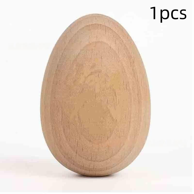 Деревянные пасхальные яйца для раскрашивания, Высококачественные неокрашенные деревянные яйца, Искусственные деревянные поделочные яйца для украшения, Пасхальные яичные украшения