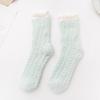 5/10 Pairs Women Double Layer Octagonal Flower Rabbit Wool Socks Autumn Winter Retro Coarse Knit Socks