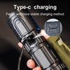 High Power LED Aluminum Alloy Flashlight for Remote and Wide Range Lighting, Suitable for Home, Outdoor, and Emergency Lighting, Cold Resistant