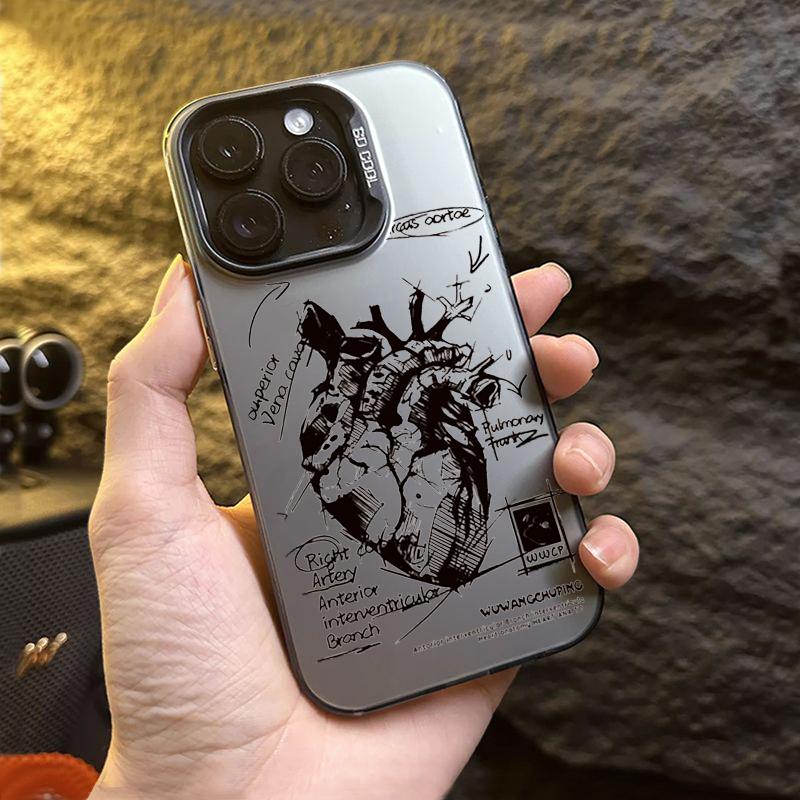 Kreativní model srdce Lékařský kryt na telefon pro Samsung Galaxy S24 S23 S22 S21 Ultra Plus S20 FE A14 A34 A13 A23 A33 A54 A53