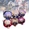 Adorable Anime Character Plush Pillow Keychain Set With Soft Pp Cotton Filling And Short Plush Material