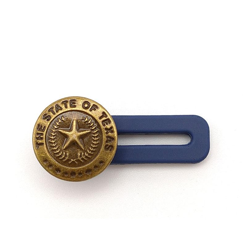 5PCS Metal Button Extender For Pants Jeans Free Sewing Adjustable Retractable Waist Extenders Button Waistband Expander