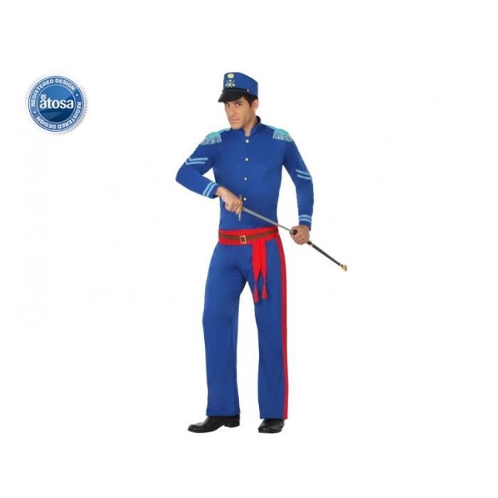 Kostým Americký voják - ATOSA - Velikost M/L - Polyester - Modrá