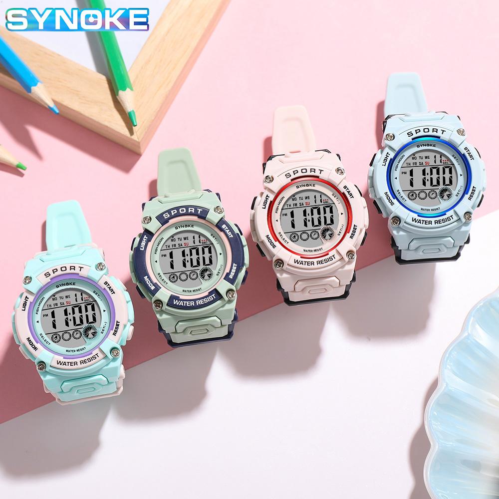Schüleruhr Damenuhren Mädchen 50M Wasserdichte Uhr Multifunktionale Leuchtende Mädchen Jungen Uhr