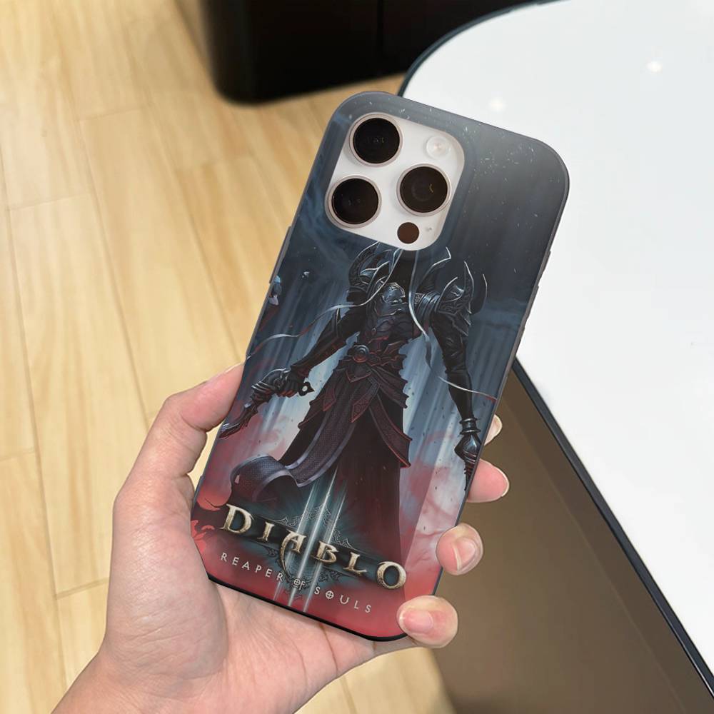 Classic Action D-Diablo Game For IPhone 17 16 15 14 13 12 11 Pro Max Plus Pro Clear Phone Cover Non-Slip Shell