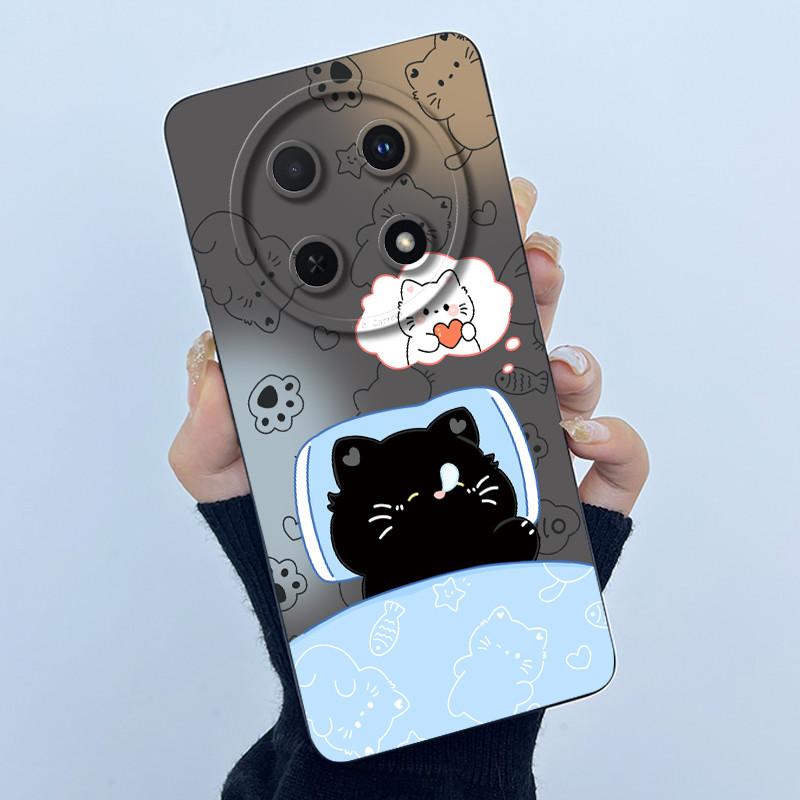 Case For Huawei Nova 12i / Nova 13i Sweet Girls Cats Soft Silicone Shockproof Back Cover For Huawei Nova12i 12 i 13 i Casing